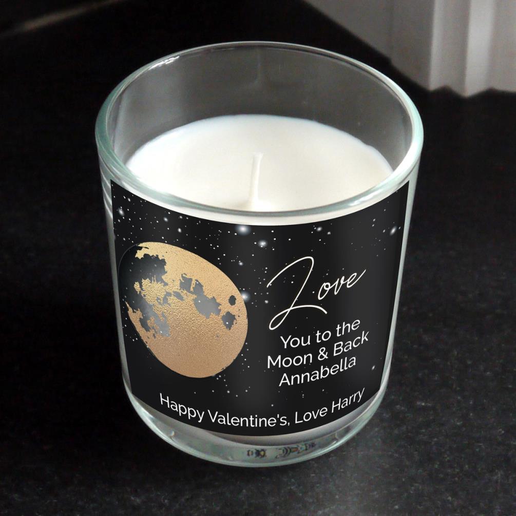 Personalised  Sun & Moon Scented Jar Candle Extra Image 1